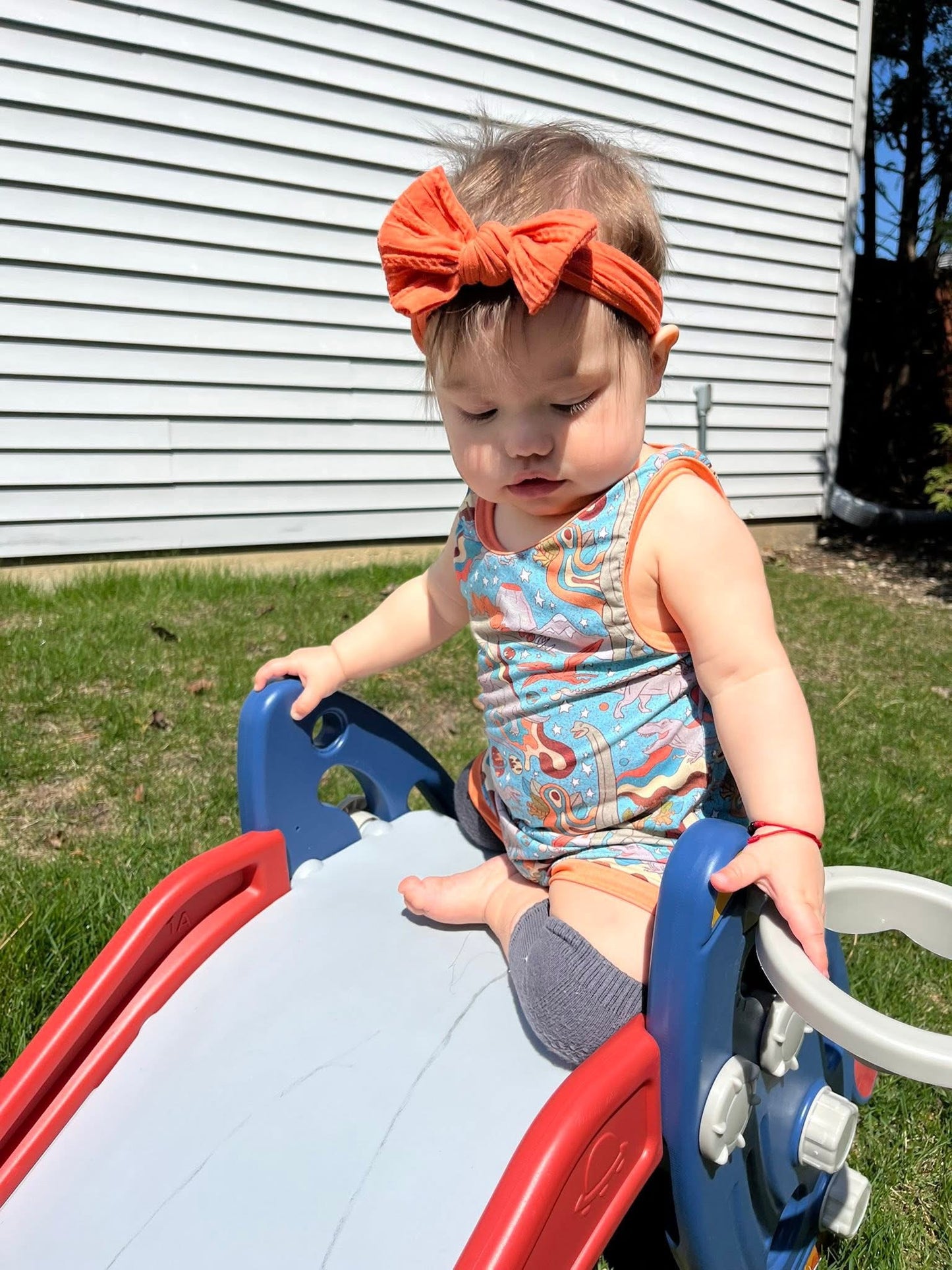 Dinosaur Pull On Romper