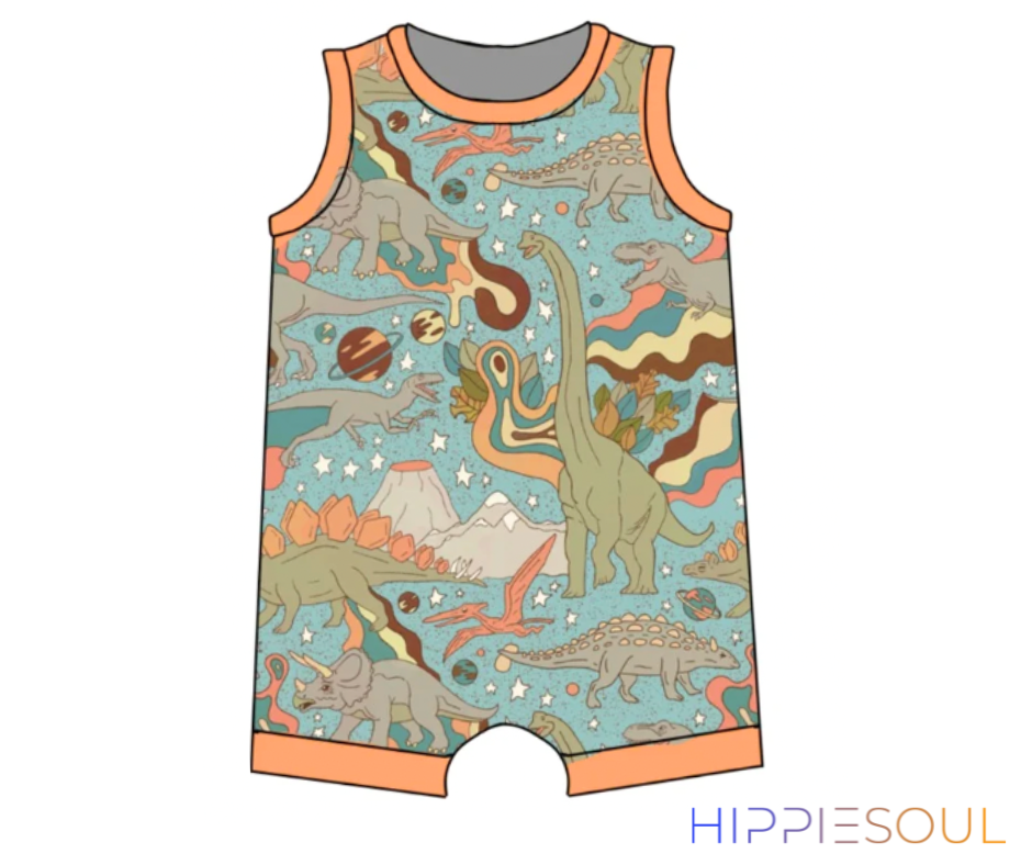 Dinosaur Pull On Romper