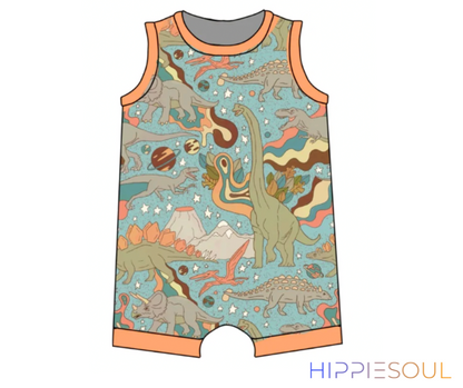 Dinosaur Pull On Romper